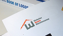 Leila Singleton's logo for Webster Home Maintenance pictured in The Big Book of Logos 5, by David E. Carter